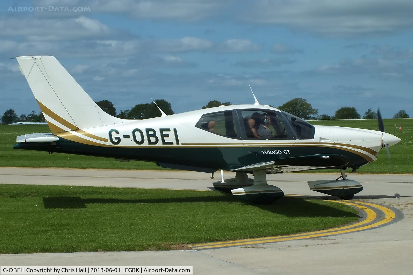 G-OBEI, 2002 Socata TB-200 Tobago XL C/N 2096, at AeroExpo 2013