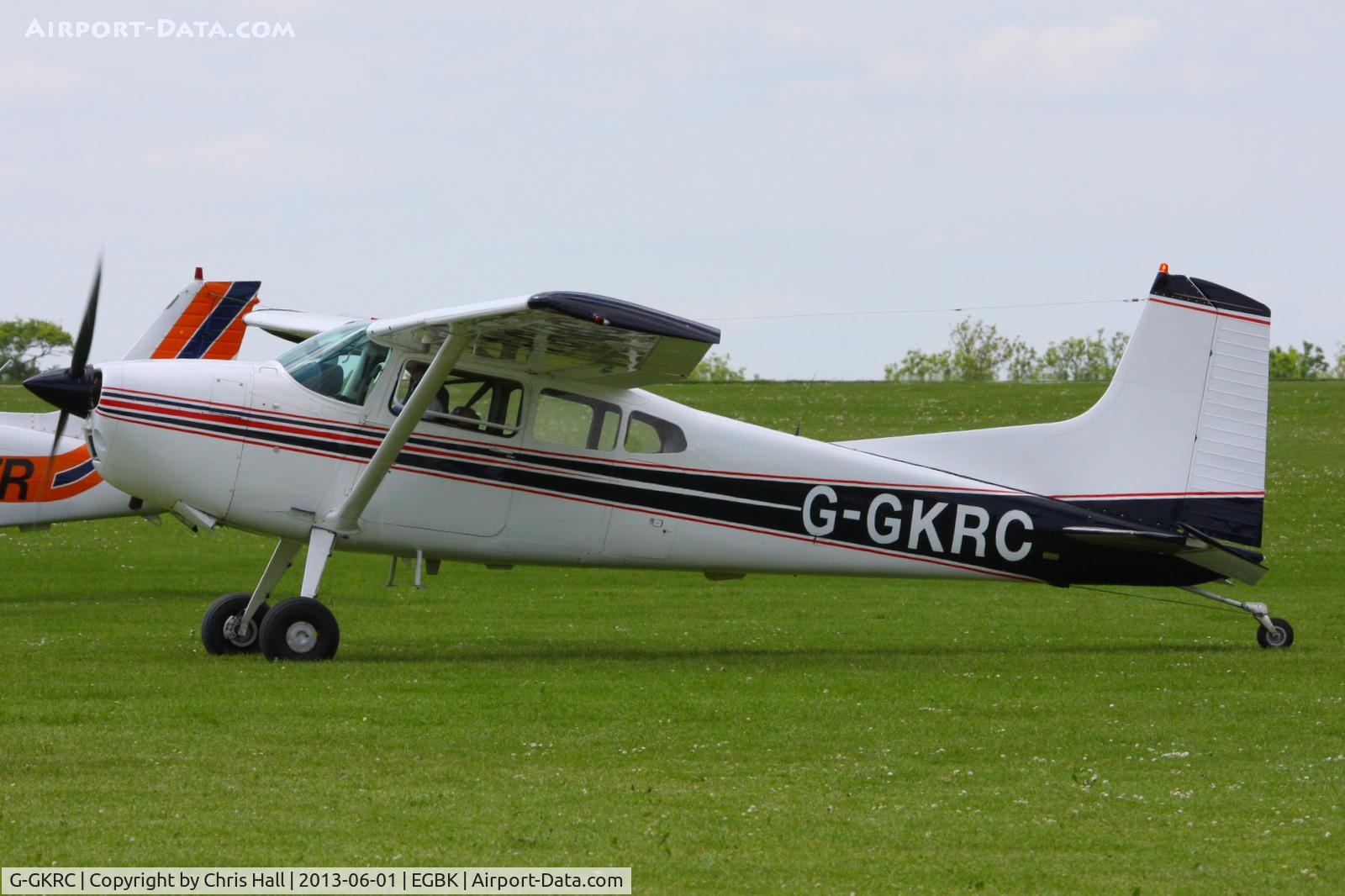 G-GKRC, 1976 Cessna 180K Skywagon C/N 18052799, at AeroExpo 2013