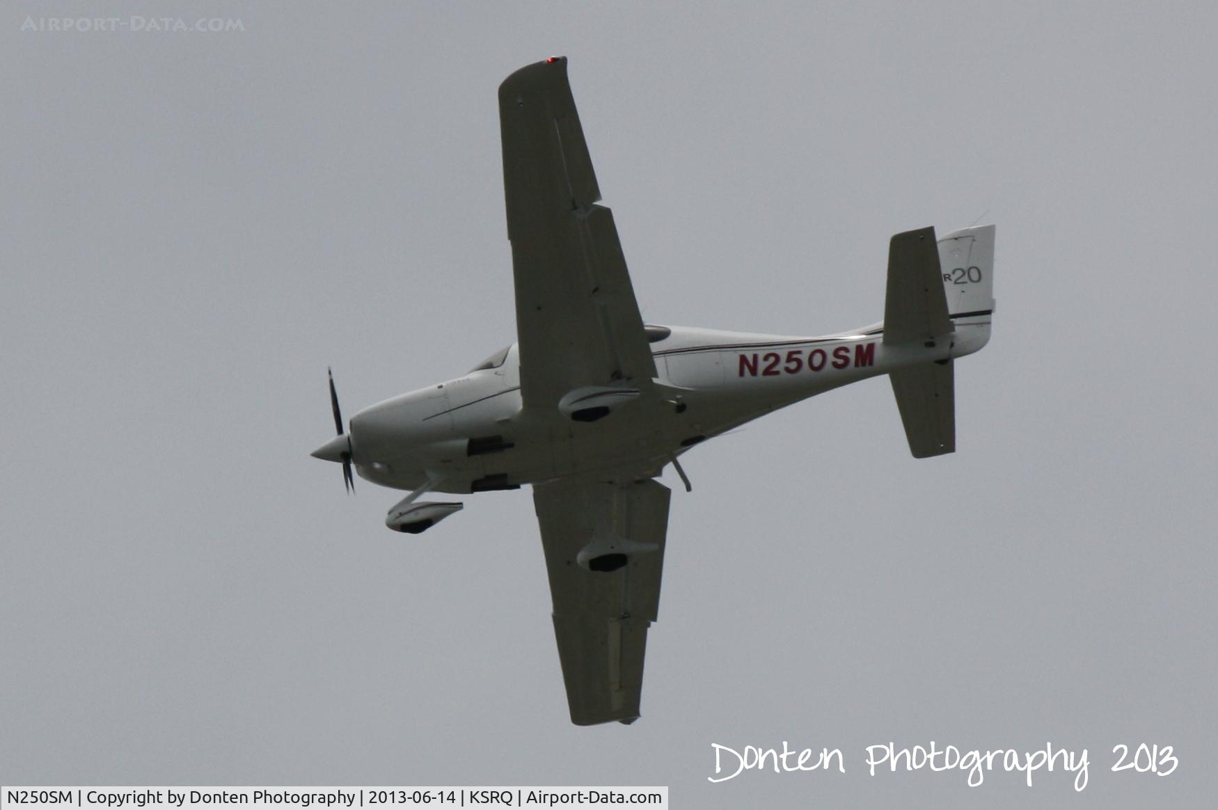 N250SM, 2012 Cirrus SR20 C/N 2178, Cirrus SR-20 (N250SM) arrives at Sarasota-Bradenton International Airport