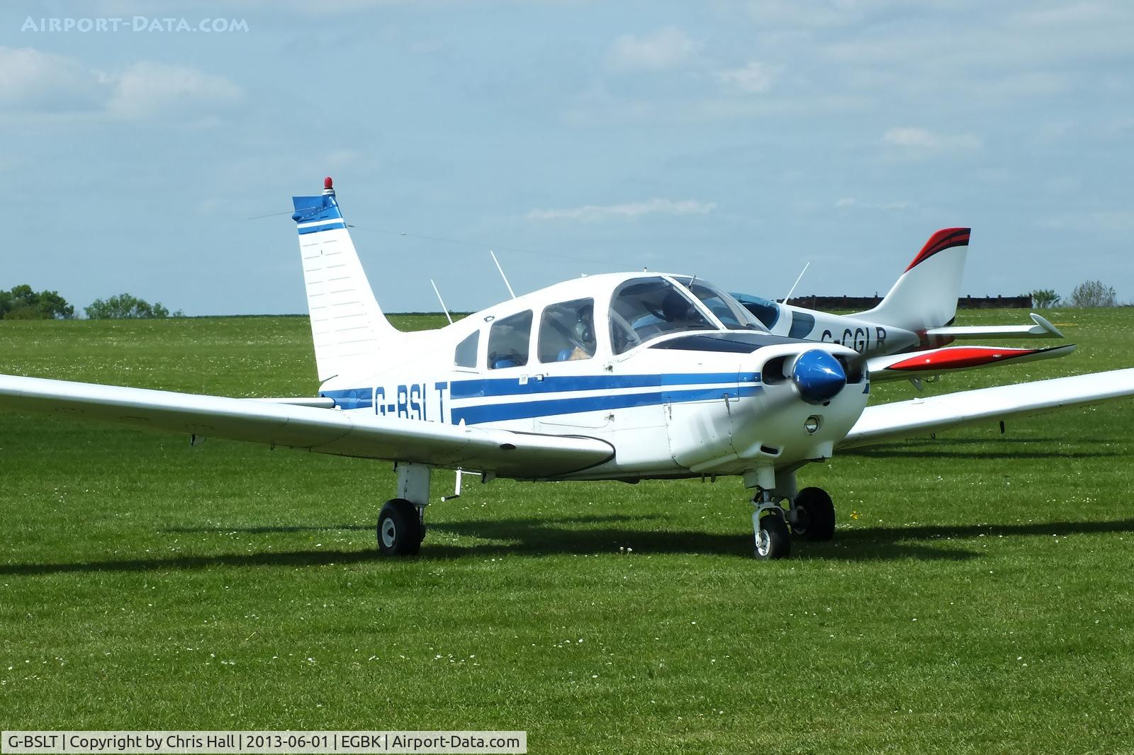 G-BSLT, 1980 Piper PA-28-161 Cherokee Warrior II C/N 28-8016303, at AeroExpo 2013