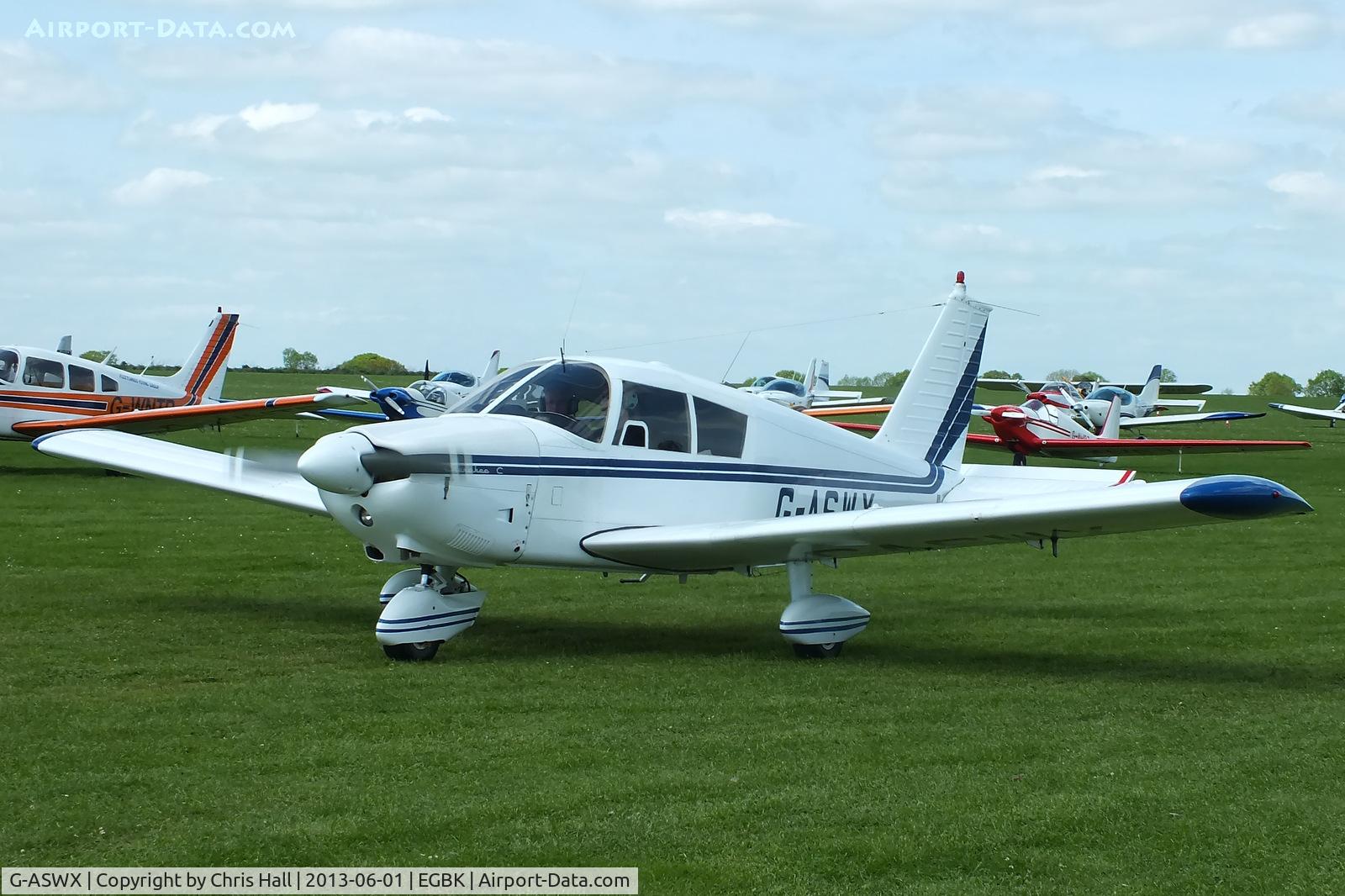 G-ASWX, 1964 Piper PA-28-180 Cherokee C/N 28-1932, at AeroExpo 2013