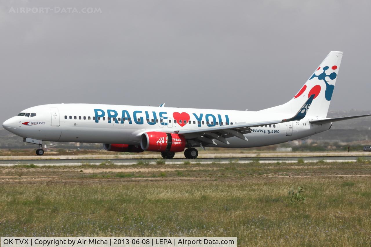 OK-TVX, 2005 Boeing 737-8Z9 C/N 33833, Travel Service