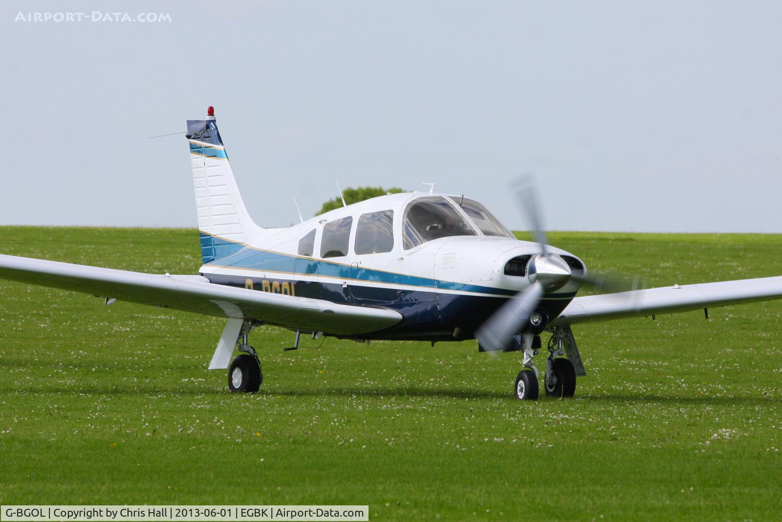 G-BGOL, 1978 Piper PA-28R-201T Cherokee Arrow III C/N 28R-7803335, at AeroExpo 2013