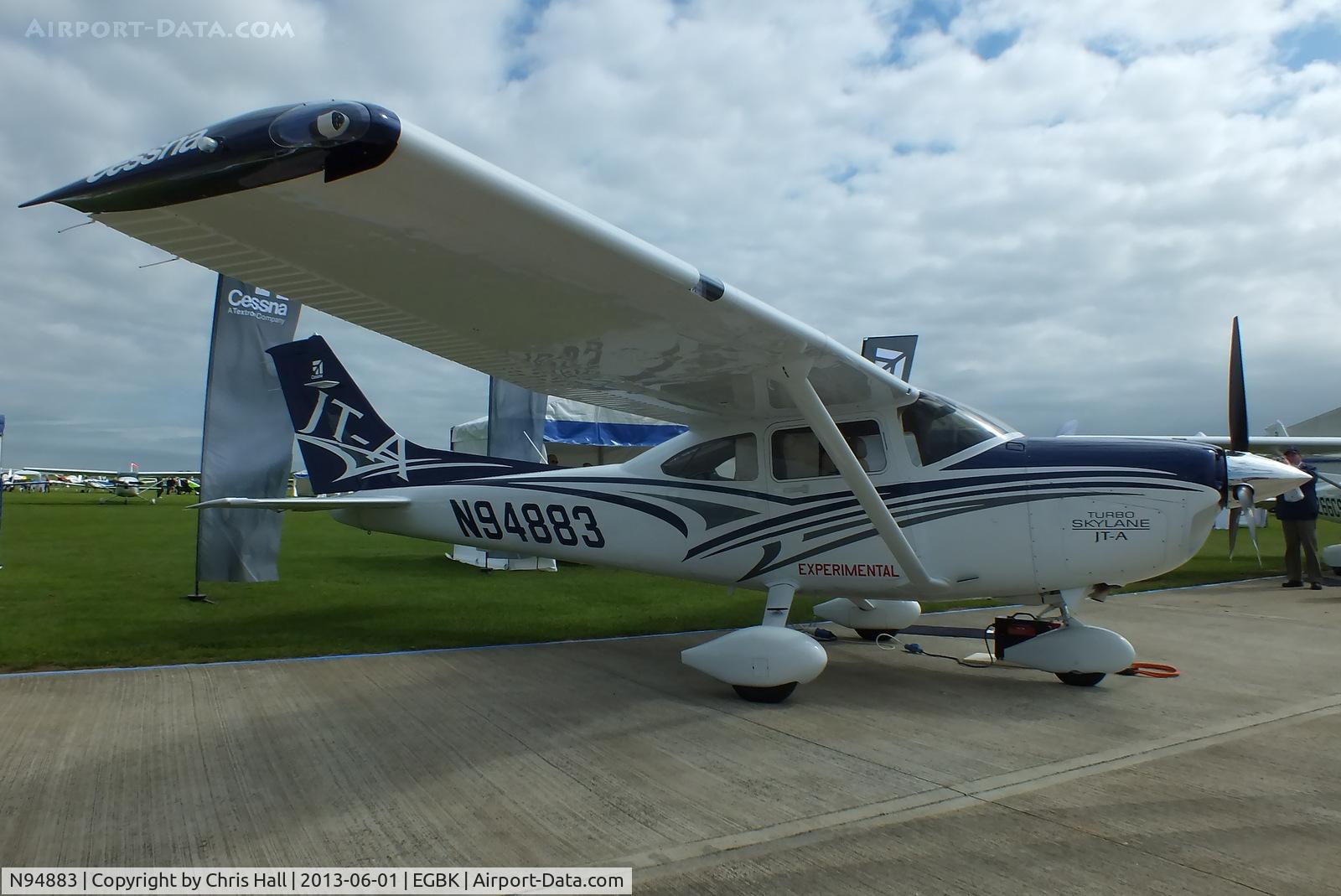 N94883, 2013 Cessna 182 Turbo JT-A Skylane C/N J182T00002, at AeroExpo 2013