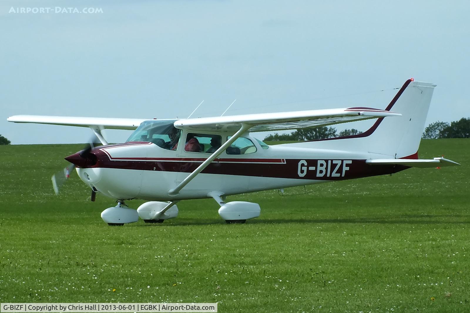G-BIZF, 1981 Reims F172P Skyhawk C/N 2070, at AeroExpo 2013