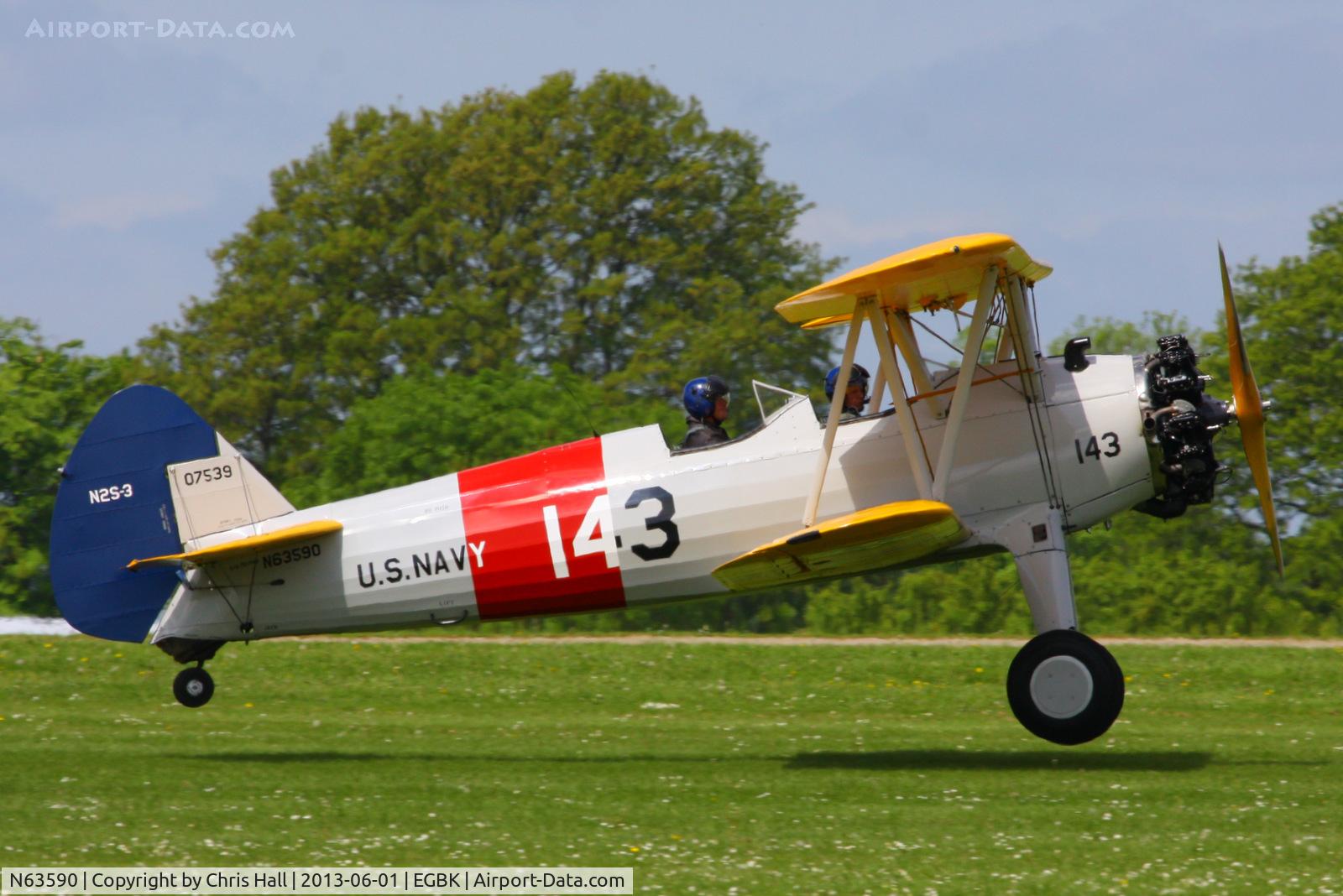 N63590, 1943 Boeing A75N1(PT17) C/N 75-7143, at AeroExpo 2013