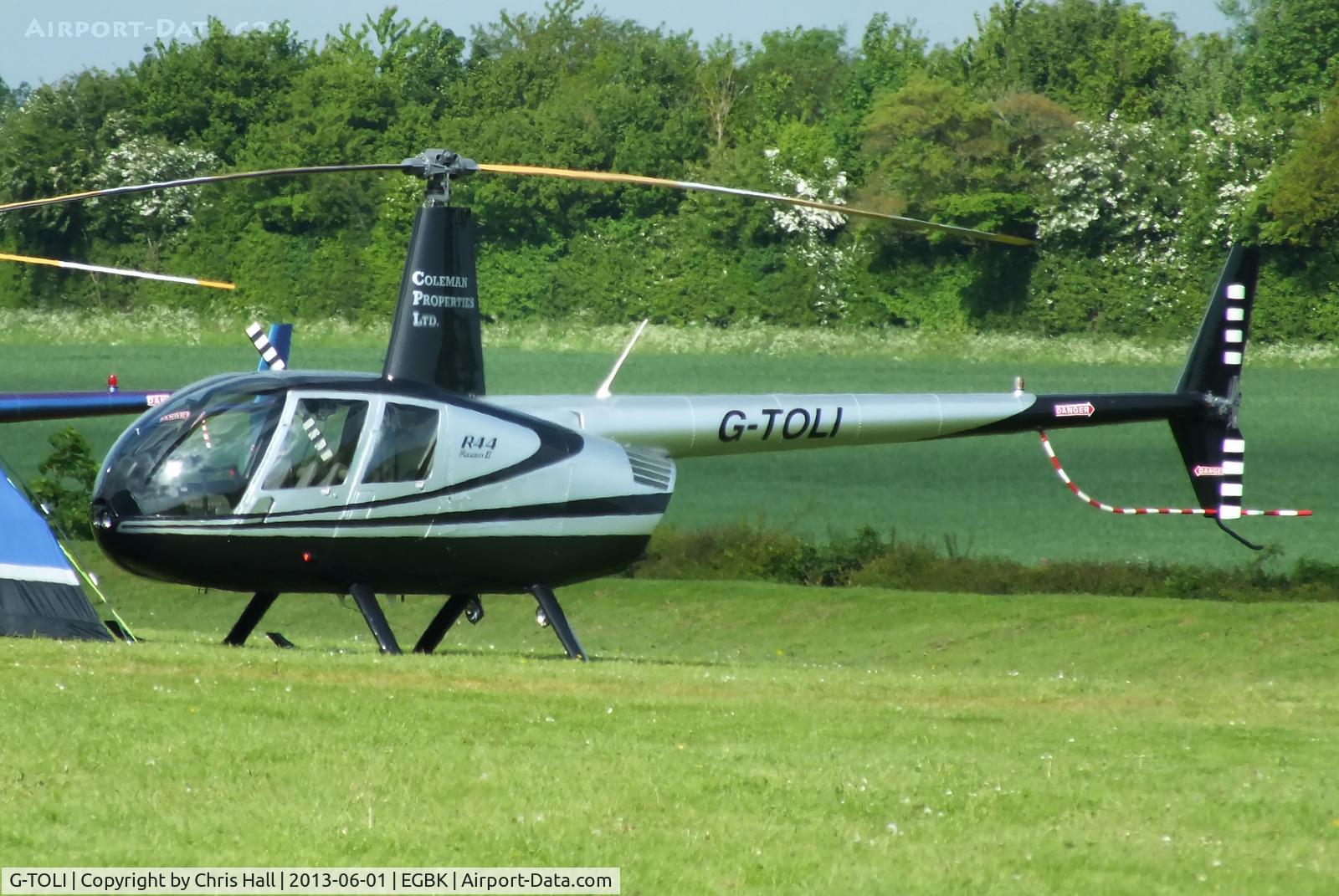 G-TOLI, 2007 Robinson R44 Raven II C/N 12009, at AeroExpo 2013