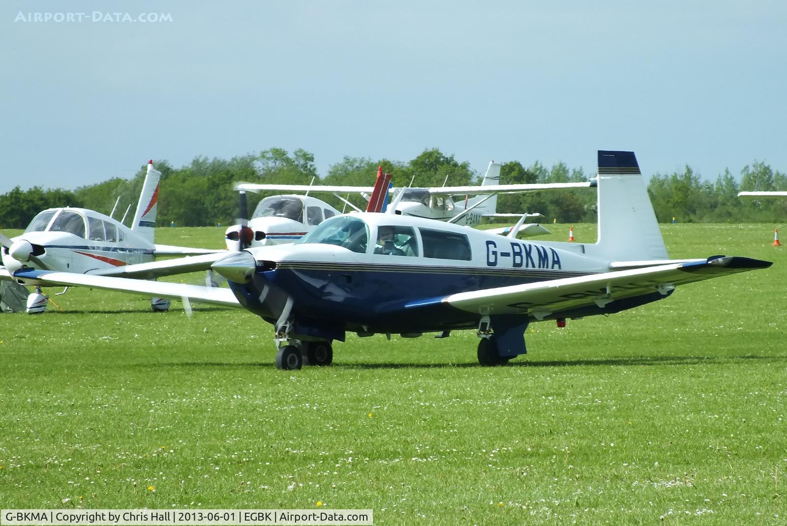 G-BKMA, 1982 Mooney M20J 201 C/N 24-1316, at AeroExpo 2013