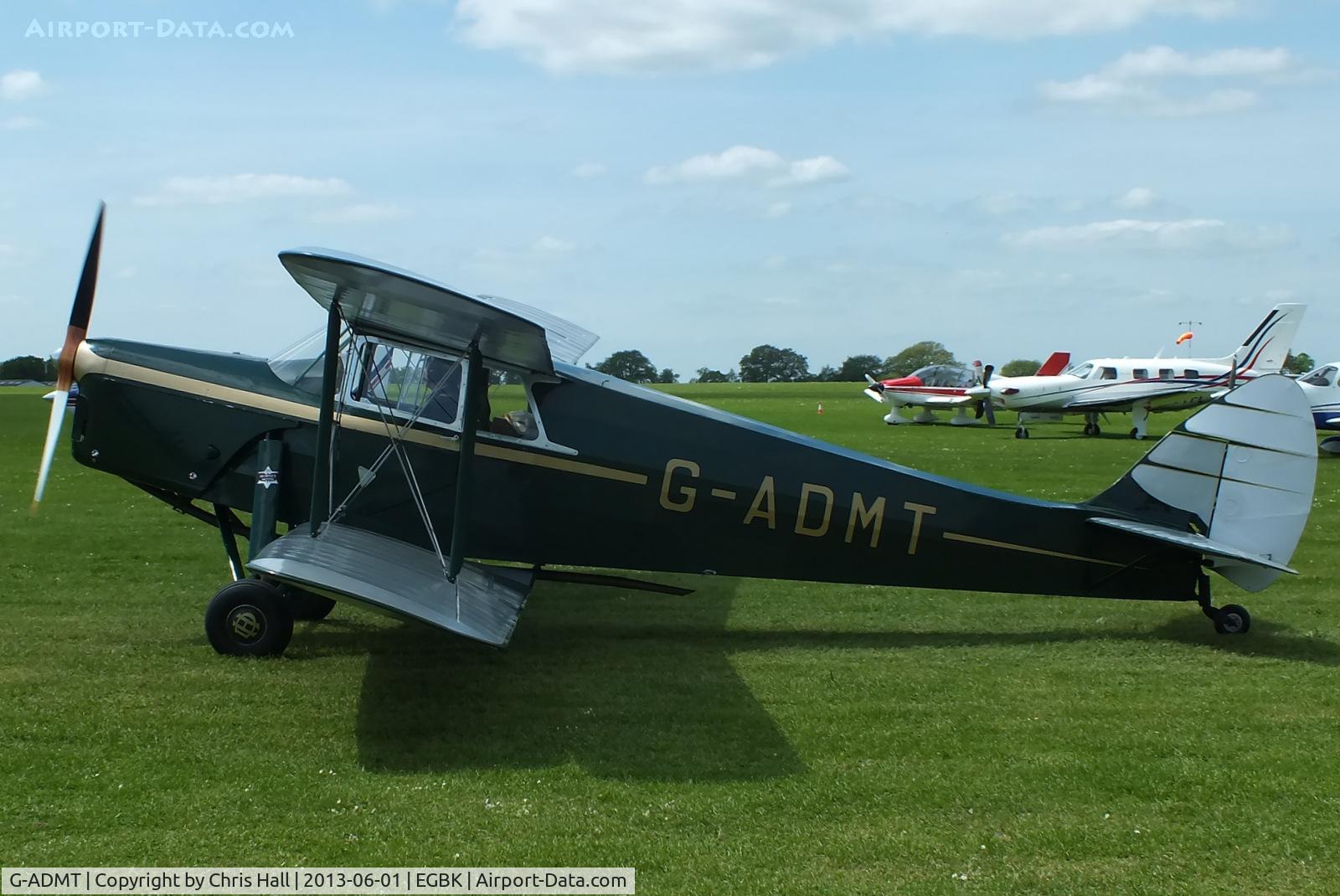G-ADMT, 1936 De Havilland DH.87B Hornet Moth C/N 8093, at AeroExpo 2013