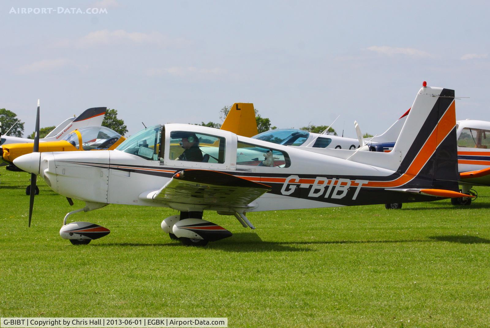 G-BIBT, 1978 Gulfstream American AA-5B Tiger C/N AA5B-1047, at AeroExpo 2013