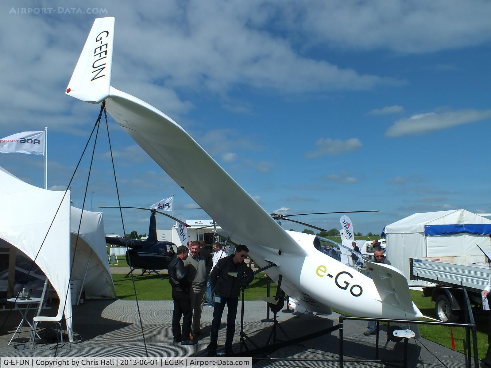 G-EFUN, 2008 e-GO Aeroplanes e-GO C/N SS001, at AeroExpo 2013