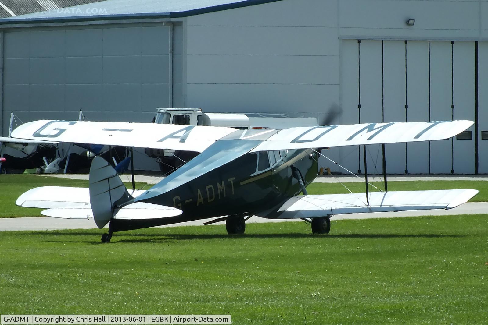 G-ADMT, 1936 De Havilland DH.87B Hornet Moth C/N 8093, at AeroExpo 2013
