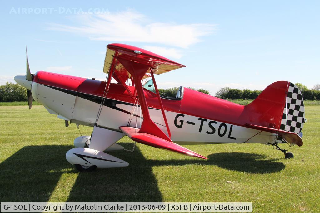 G-TSOL, 1991 EAA Acro Sport I C/N PFA 072-11391, EAA Acro Sport 1, Fishburn Airfield, June 9th 2013.