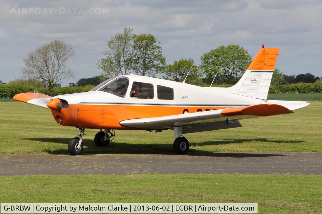 G-BRBW, 1974 Piper PA-28-140 Cherokee Cruiser C/N 28-7425153, Piper PA-28-140 Cherokee at The Real Aeroplane Club's Jolly June Jaunt, Breighton Airfield, 2013.