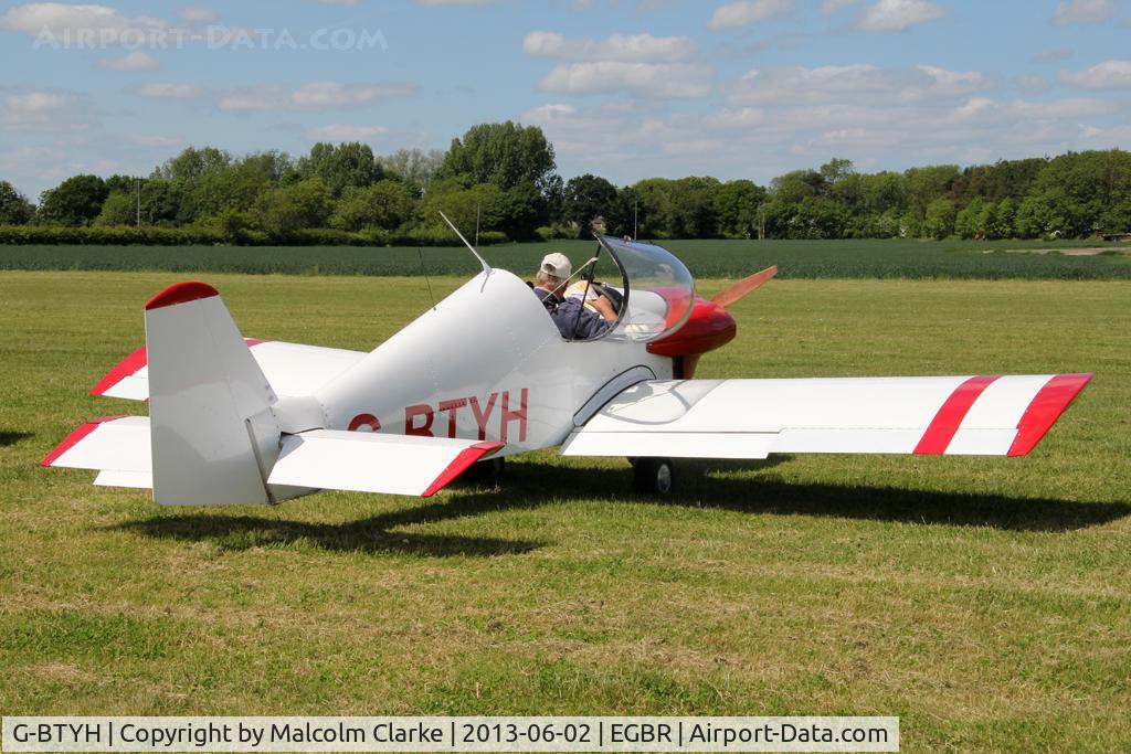 G-BTYH, 1993 Pottier P-80S C/N PFA 160-11121, Pottier P-80S at The Real Aeroplane Club's Jolly June Jaunt, Breighton Airfield, 2013.