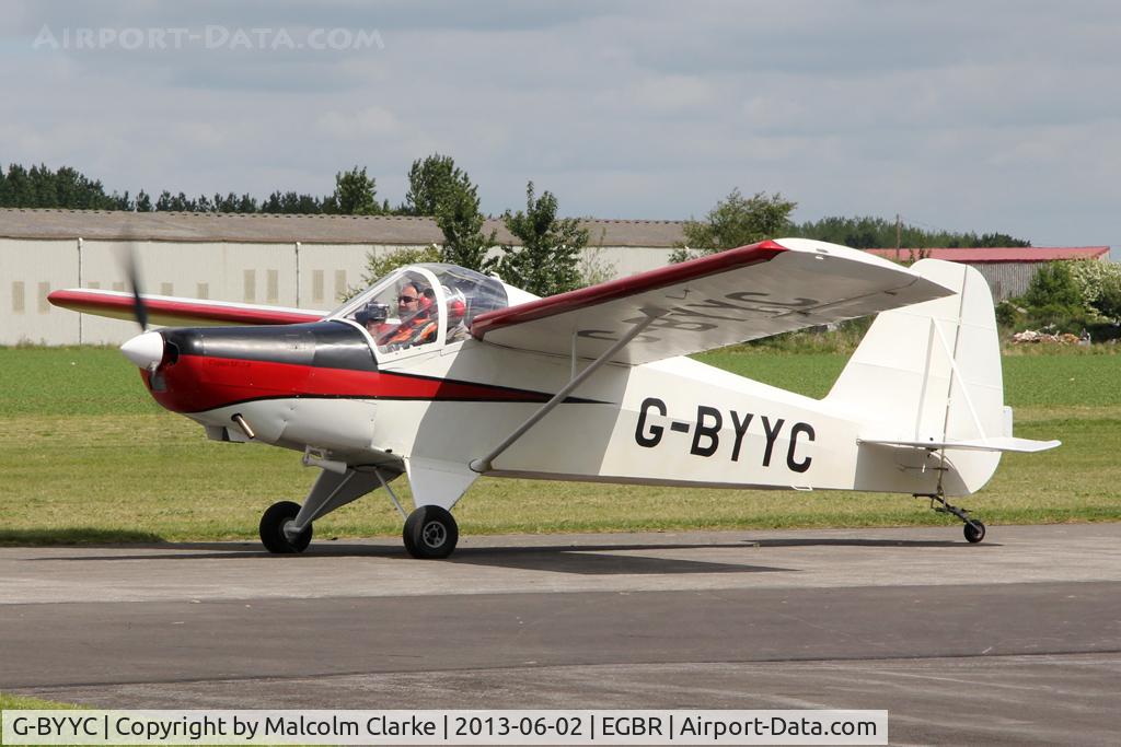 G-BYYC, 2000 Hapi Cygnet SF-2A C/N PFA 182-12311, Hapi Cygnet SF-2A at The Real Aeroplane Company's Jolly June Jaunt, Breighton Airfield, 2013.
