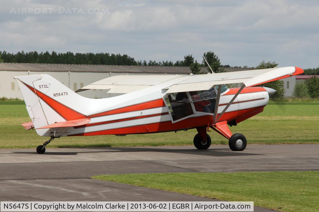 N5647S, 1980 Maule M-5-235C Lunar Rocket C/N 7345C, Maule M-5-235C Lunar Rocket at The Real Aeroplane Club's Jolly June Jaunt, Breighton Airfield, 2013.