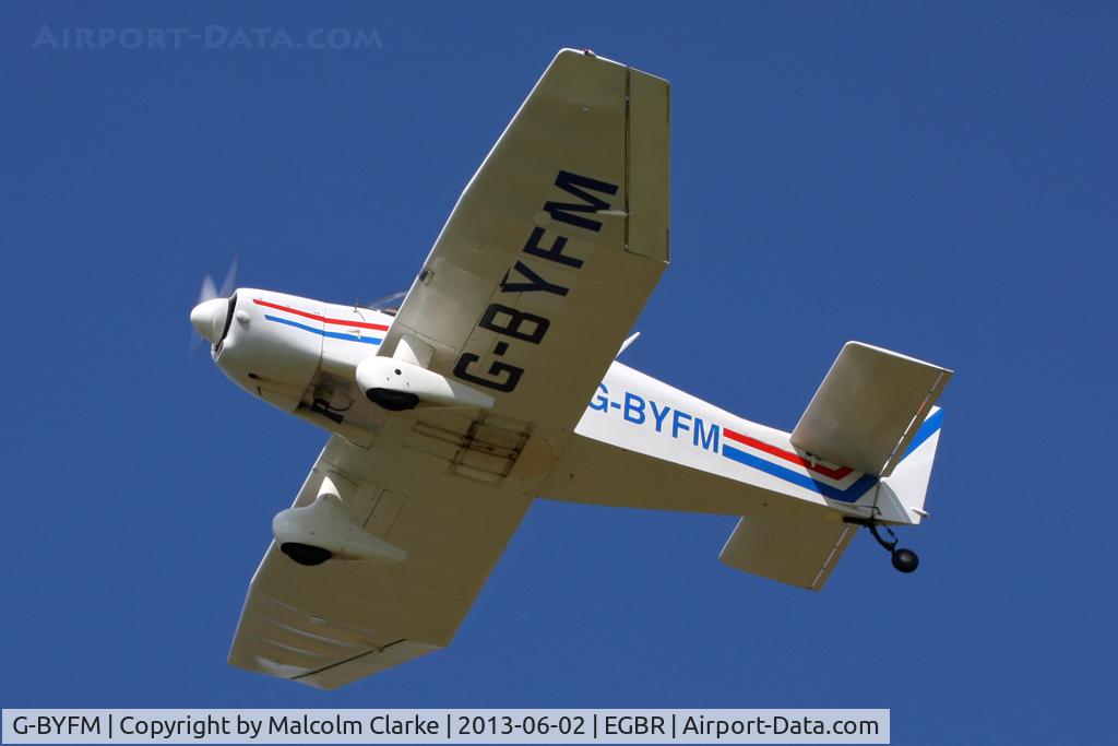 G-BYFM, 2000 Jodel DR-1050 M1 Excellence Replica C/N PFA 304-13237, Jodel DR1050 M1 Excellence(Replica) at The Real Aeroplane Company's Jolly June Jaunt, Breighton Airfield, 2013.