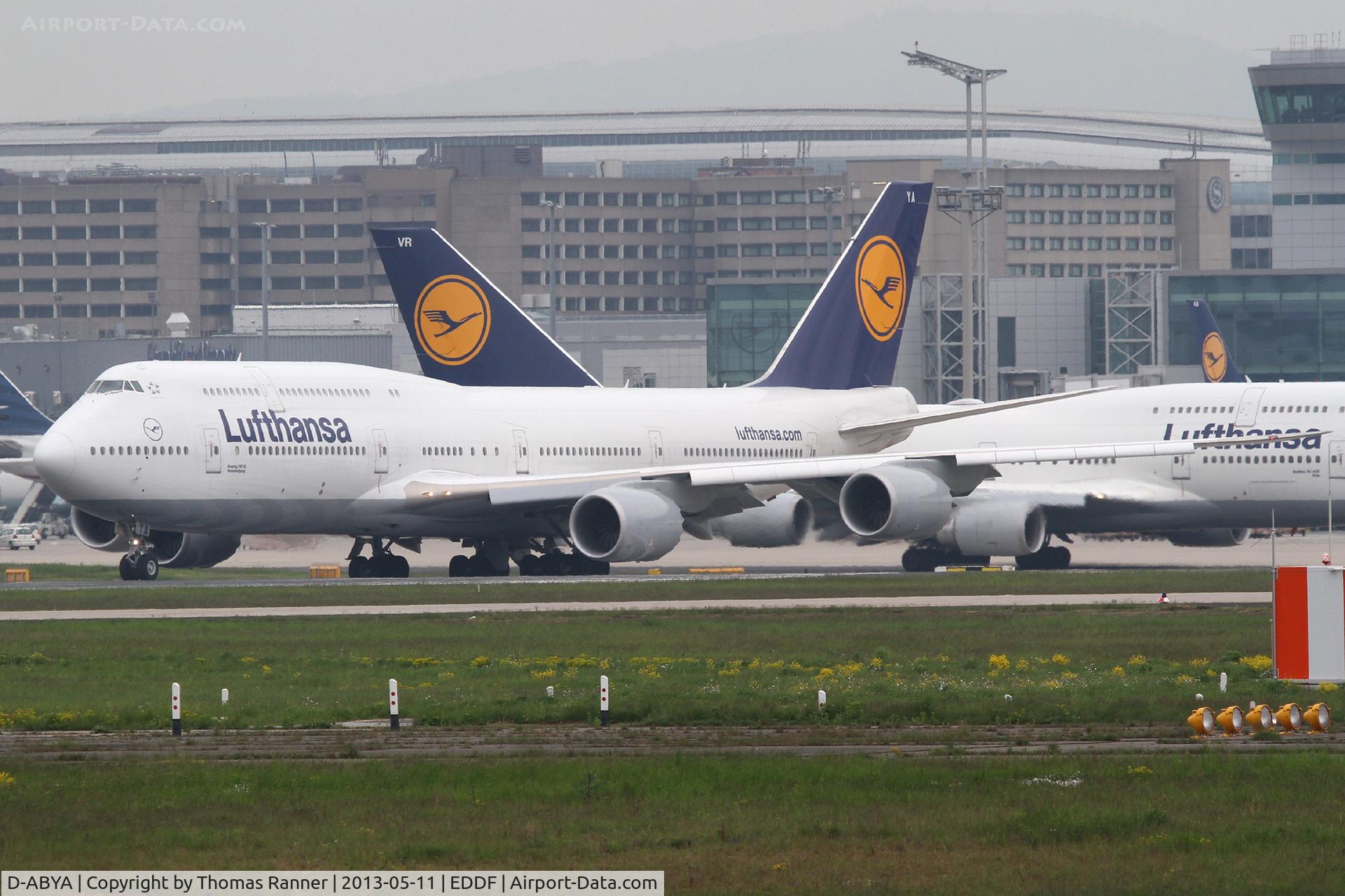 D-ABYA, 2012 Boeing 747-830 C/N 37827, Lufthansa Boeing 747-8