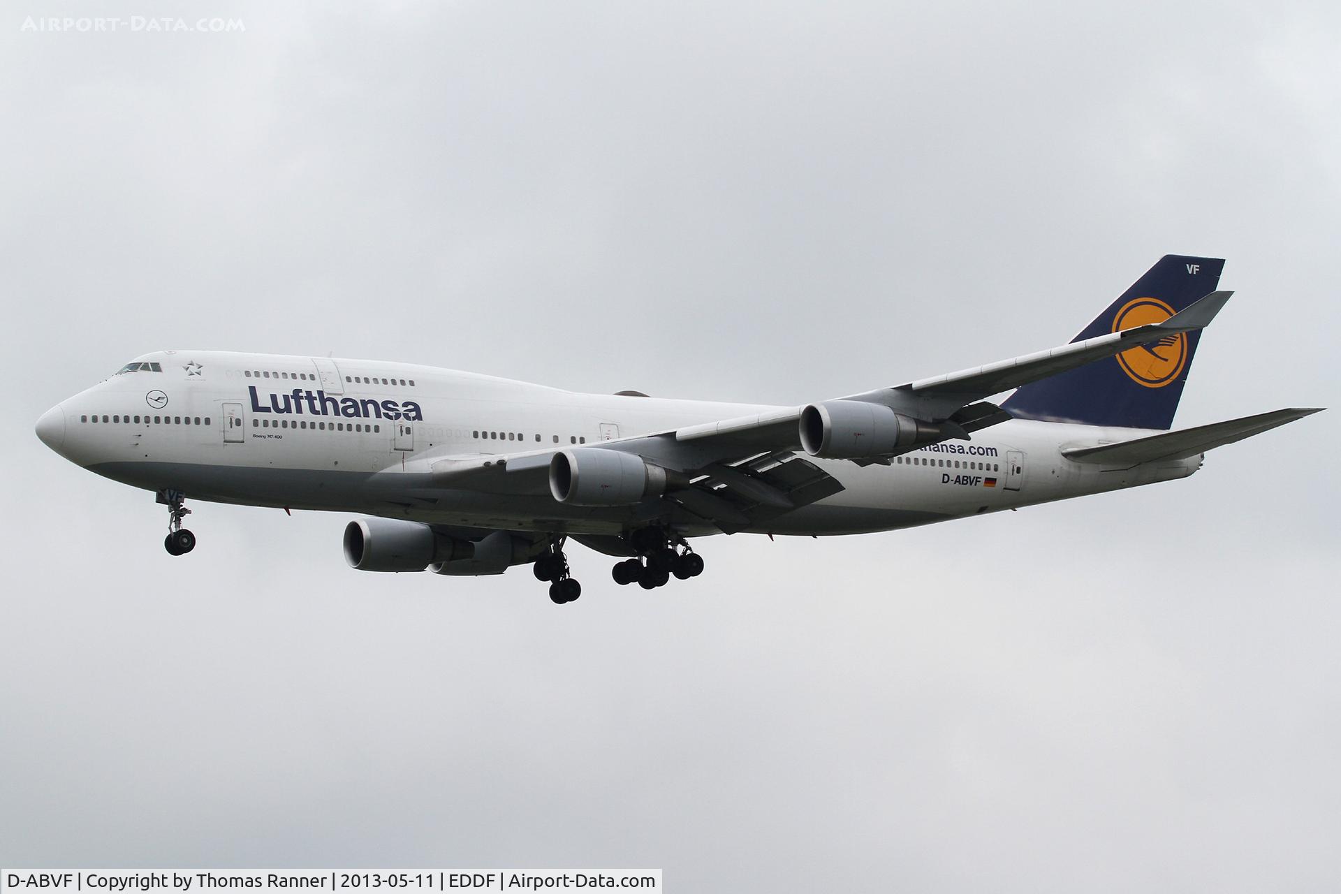 D-ABVF, 1990 Boeing 747-430 C/N 24761, Lufthansa Boeing 747