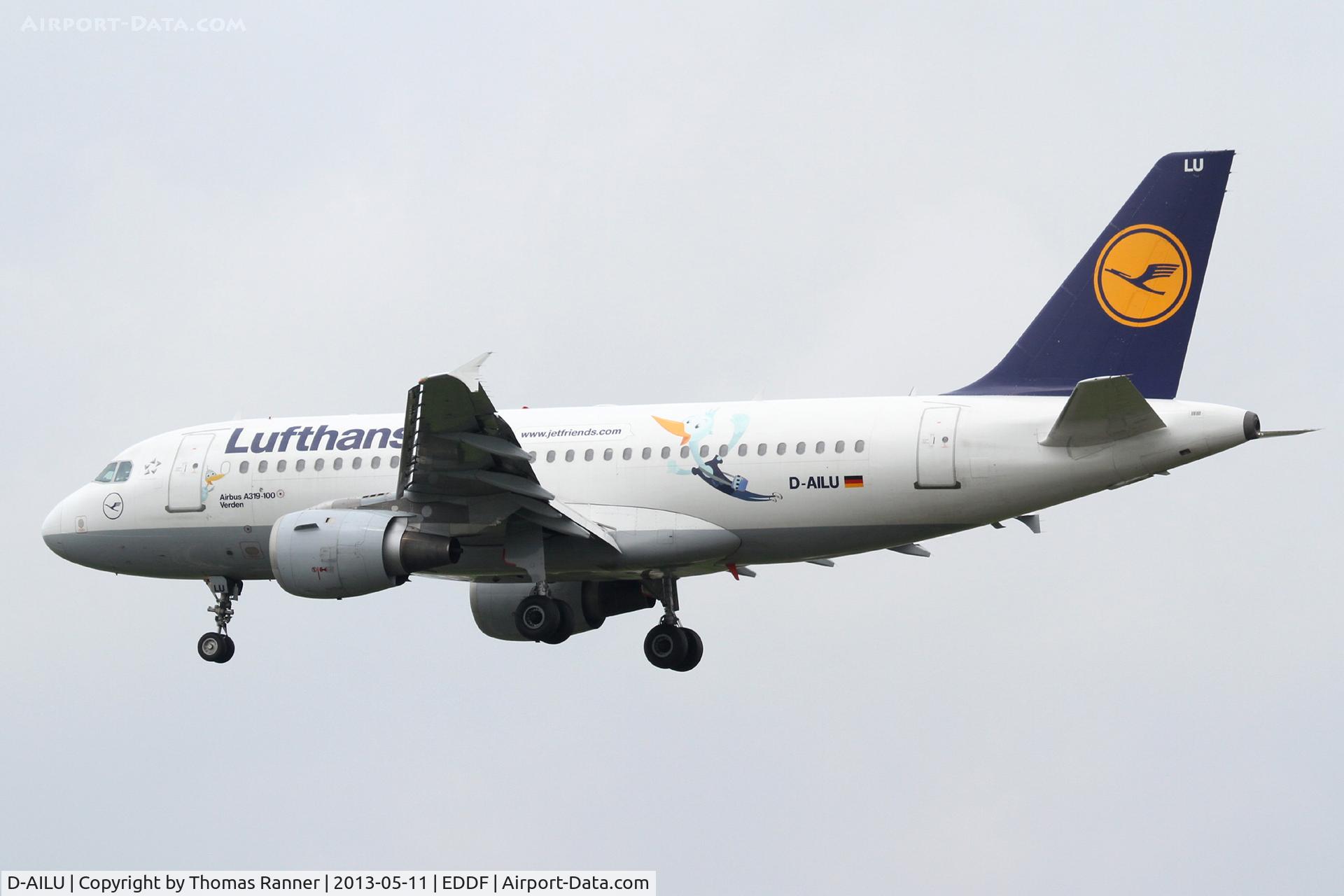 D-AILU, 1997 Airbus A319-114 C/N 744, Lufthansa Airbus A319