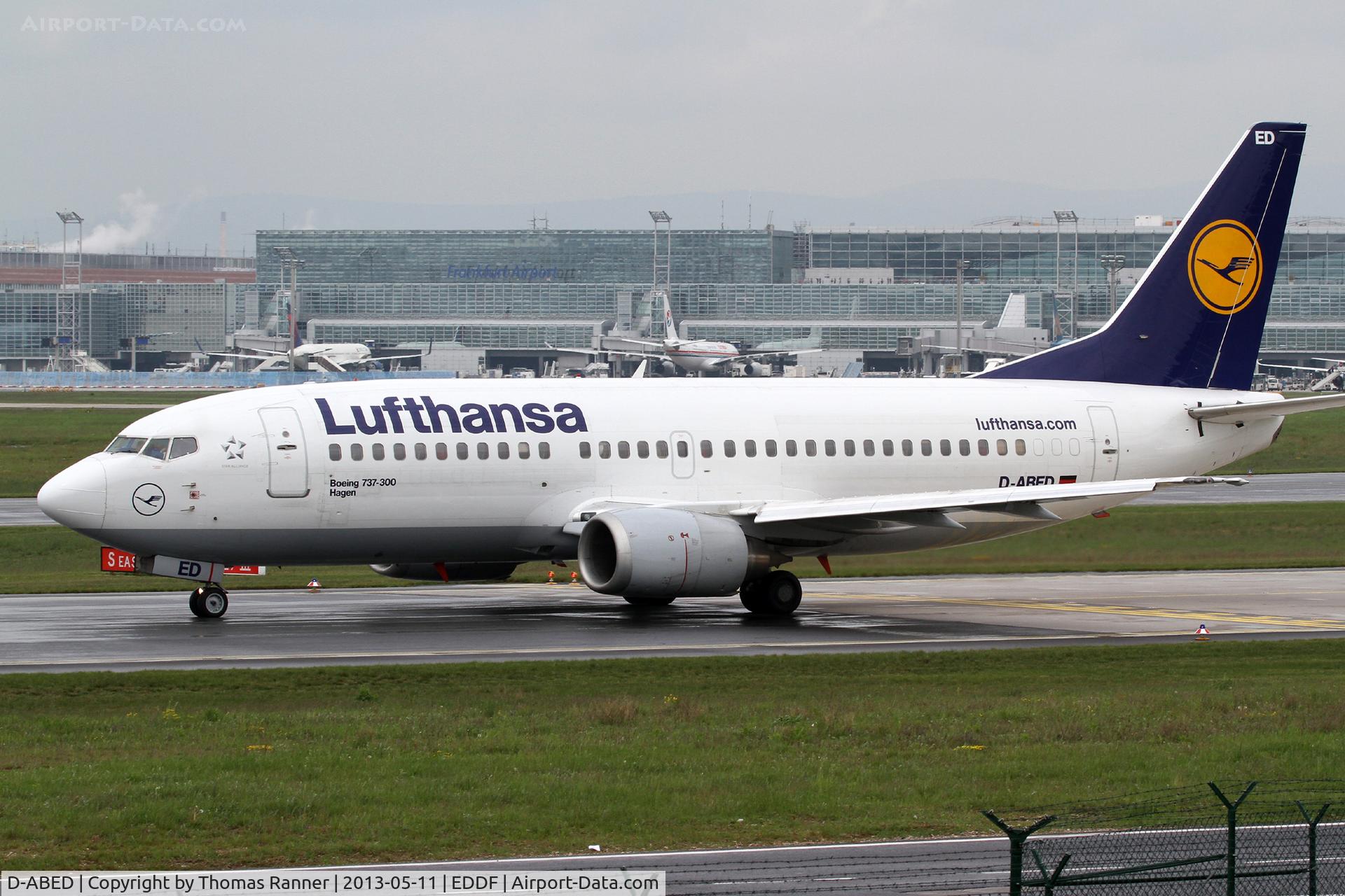D-ABED, 1991 Boeing 737-330 C/N 25215, Lufthansa Boeing 737