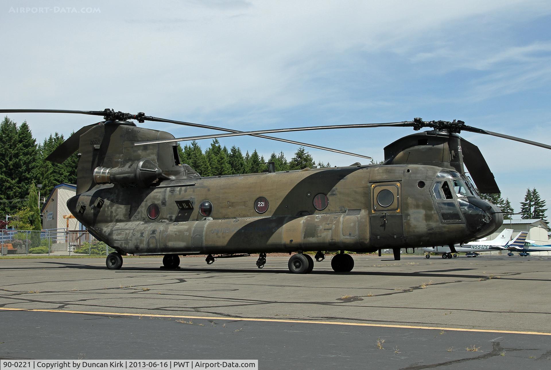 90-0221, 1990 Boeing CH-47D C/N B599, Originally built in 1968 as a CH-47C it was rebuilt in 1990 as a D model