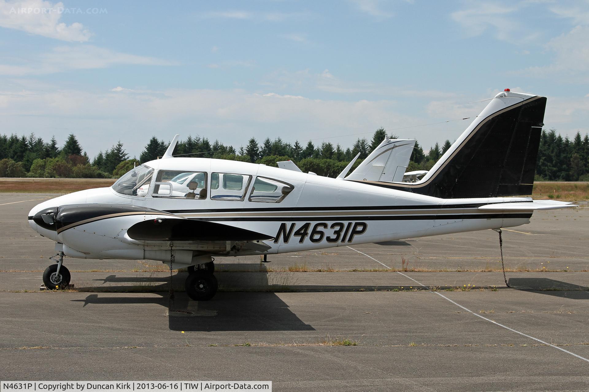 N4631P, 1960 Piper PA-23 C/N 27-149, In for maintenance at Tacoma