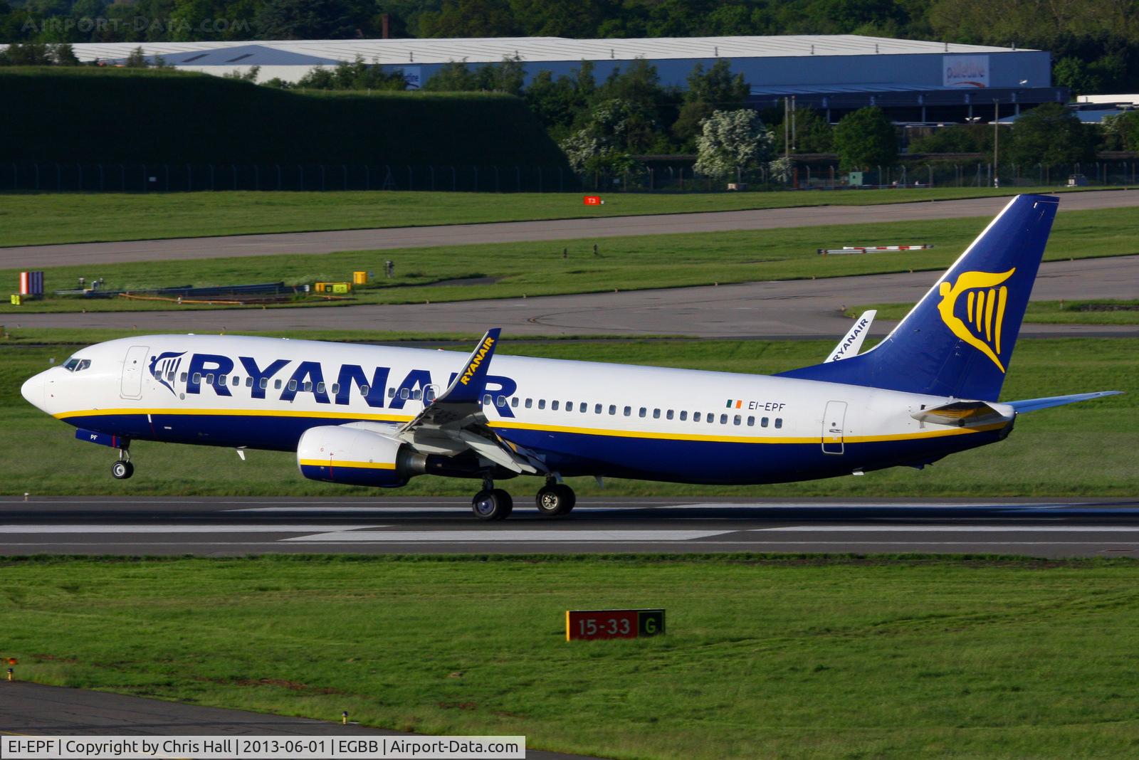 EI-EPF, 2011 Boeing 737-8AS C/N 40309, Ryanair