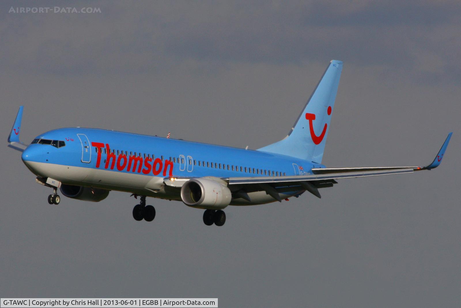 G-TAWC, 2012 Boeing 737-8K5 C/N 39922, Thomson