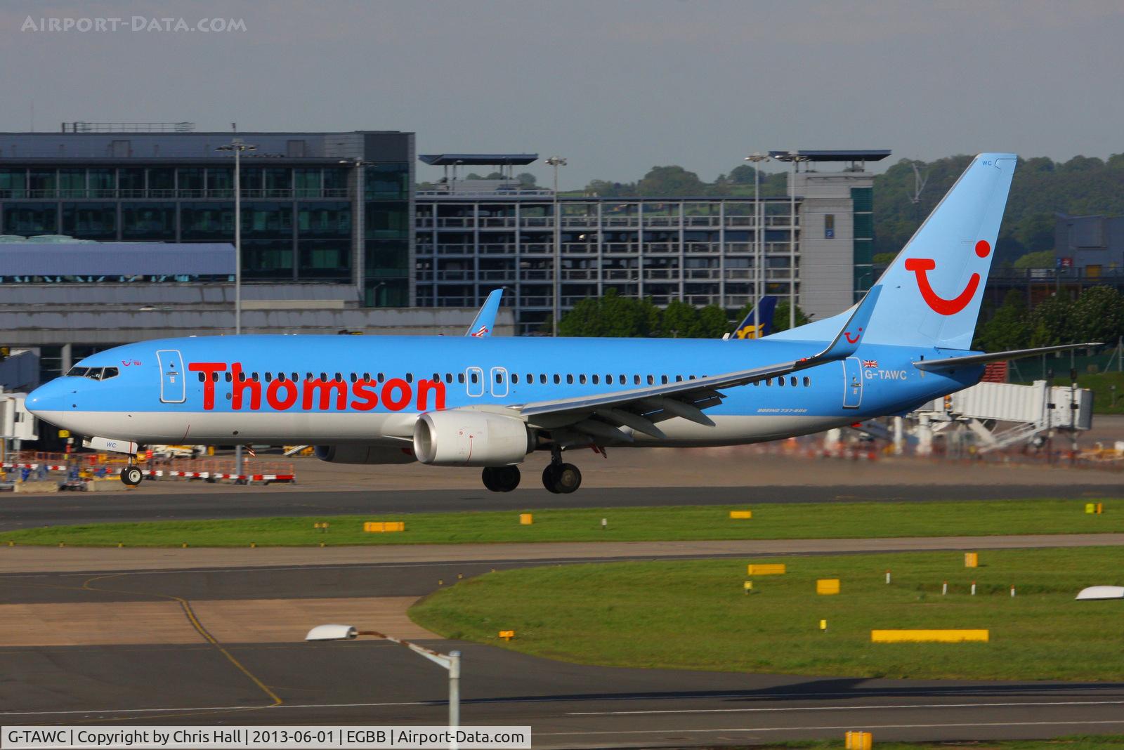 G-TAWC, 2012 Boeing 737-8K5 C/N 39922, Thomson