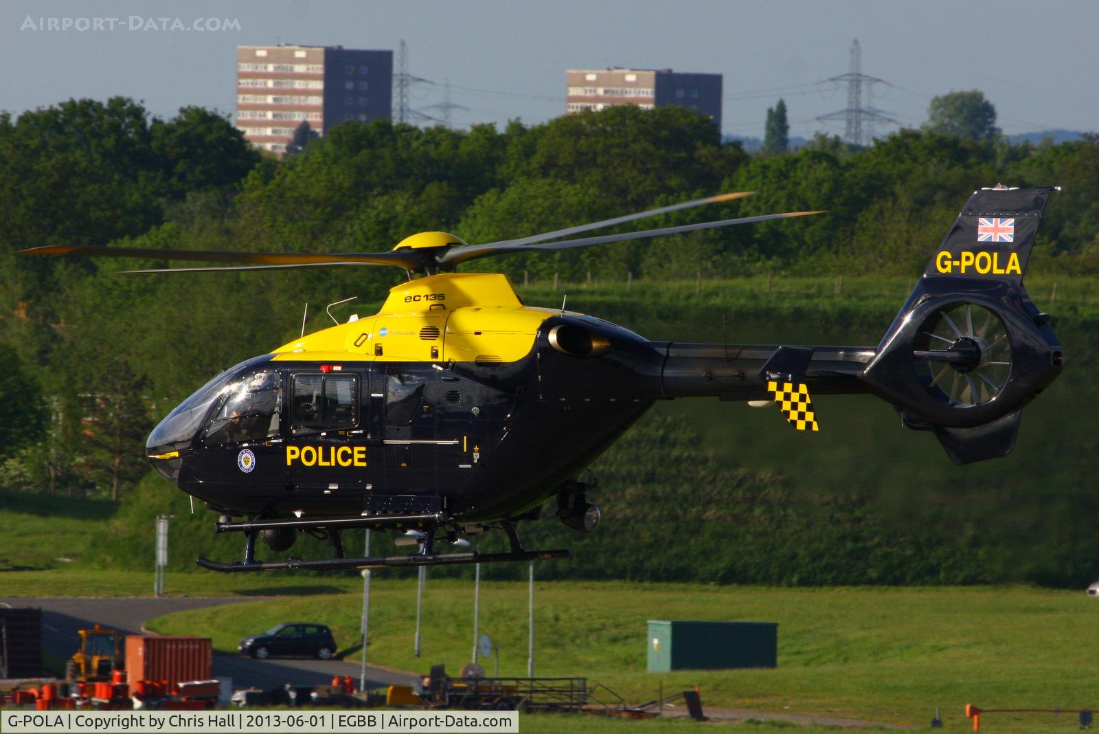 G-POLA, 2010 Eurocopter EC-135P-2+ C/N 877, West Midlands Police Authority