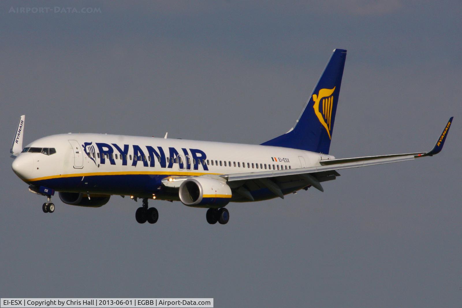 EI-ESX, 2011 Boeing 737-8AS C/N 34998, Ryanair