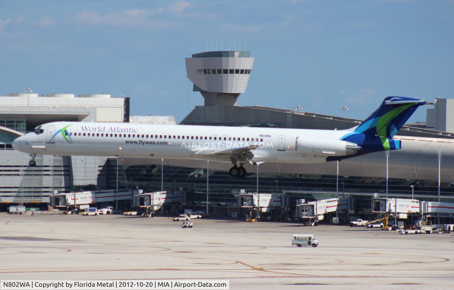 N802WA, 1990 McDonnell Douglas MD-83 (DC-9-83) C/N 53052, World Atlantic MD-83