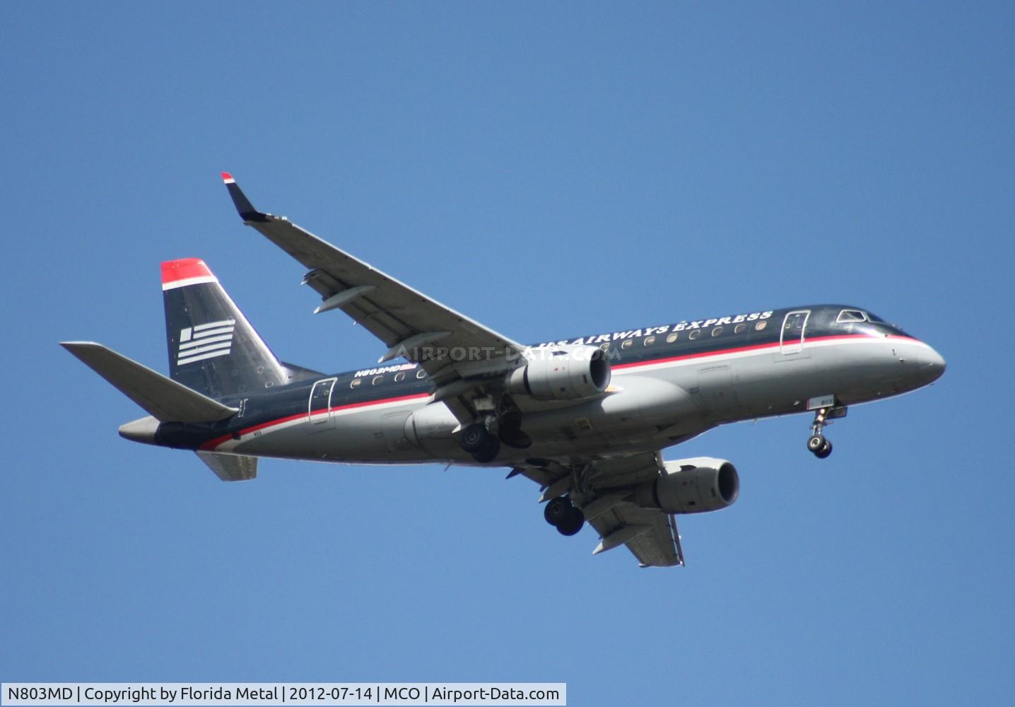 N803MD, 2004 Embraer 170SU (ERJ-170-100SU) C/N 17000015, US Airways Express ERJ-170