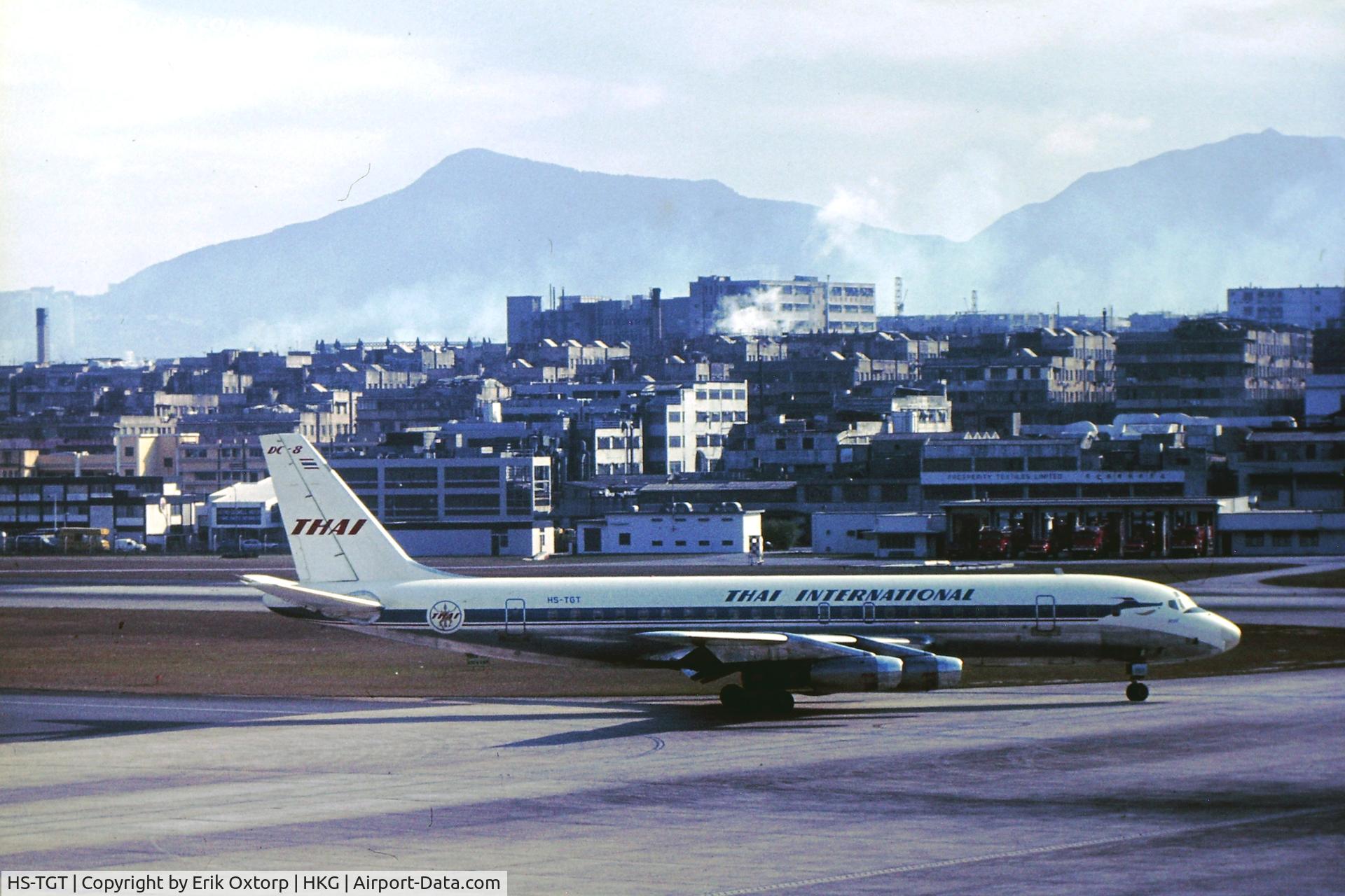 HS-TGT, 1960 Douglas DC-8-33 C/N 45384, HS-TGT in Kai Tak airport