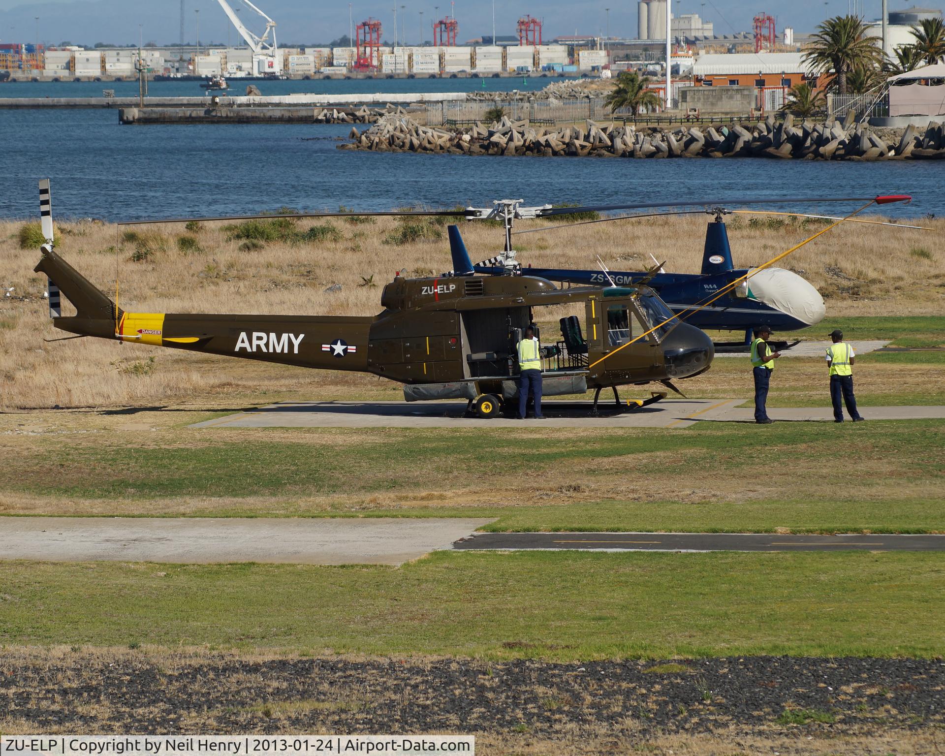 ZU-ELP, Bell UH-1H Iroquois C/N 5492, Painted as for USAF - used for tourist sightseeing at Cape Town.