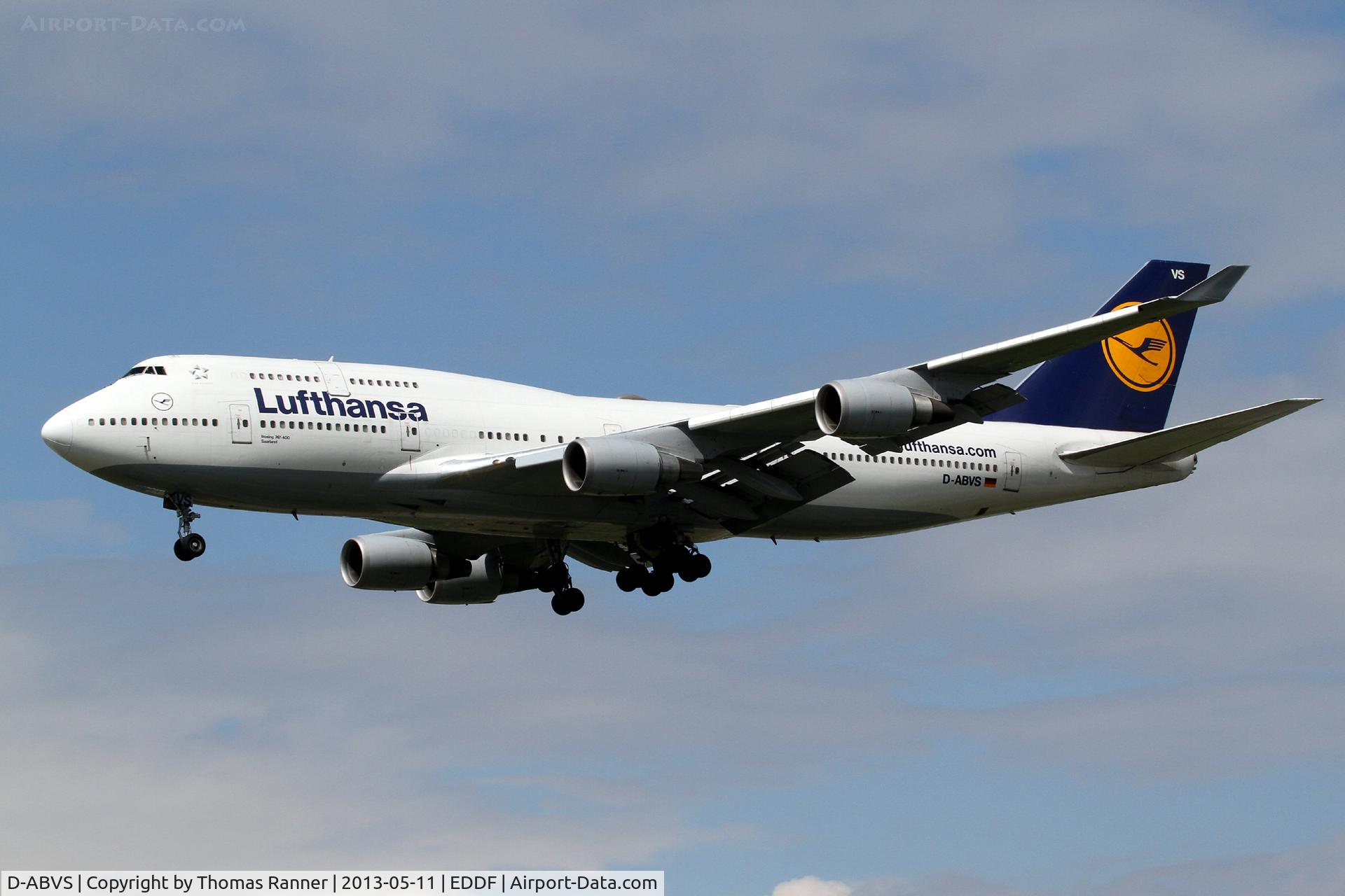 D-ABVS, 1997 Boeing 747-430 C/N 28286, Lufthansa Boeing 747