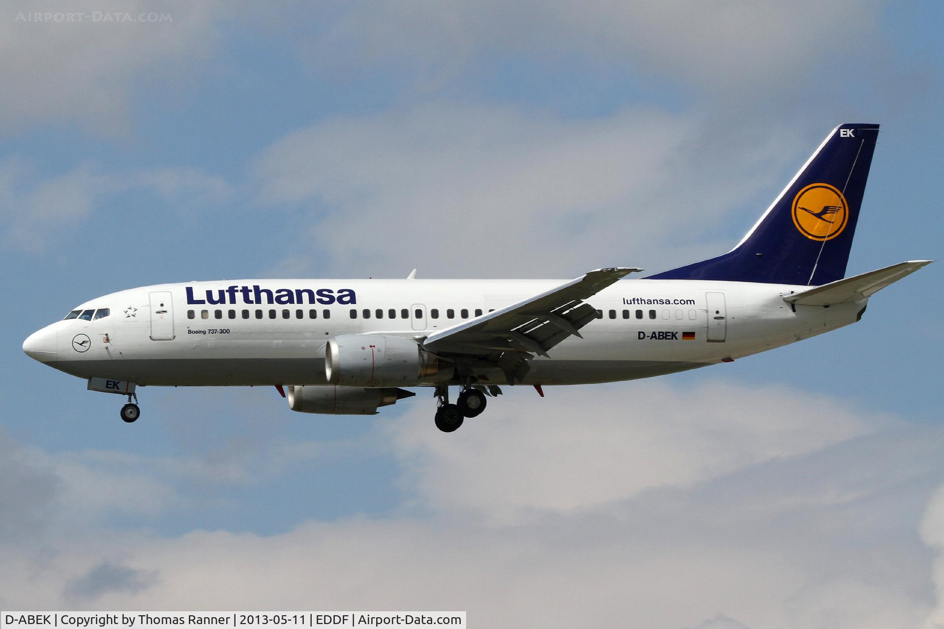 D-ABEK, 1991 Boeing 737-330 C/N 25414, Lufthansa Boeing 737