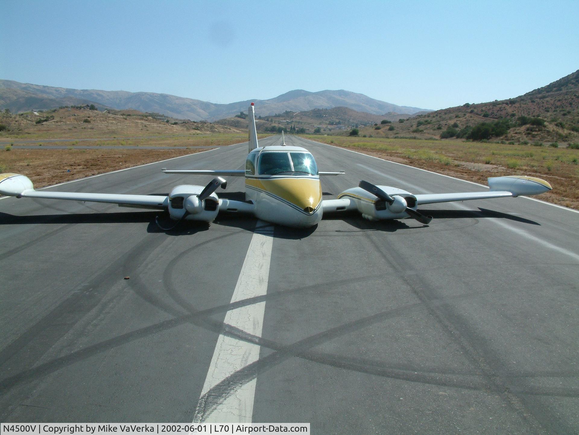 N4500V, 1964 Cessna 320B Skyknight C/N 320B0053, I witnessed a gear up landing of this aircraft at Agua Dulce Airpark, June, 2002.