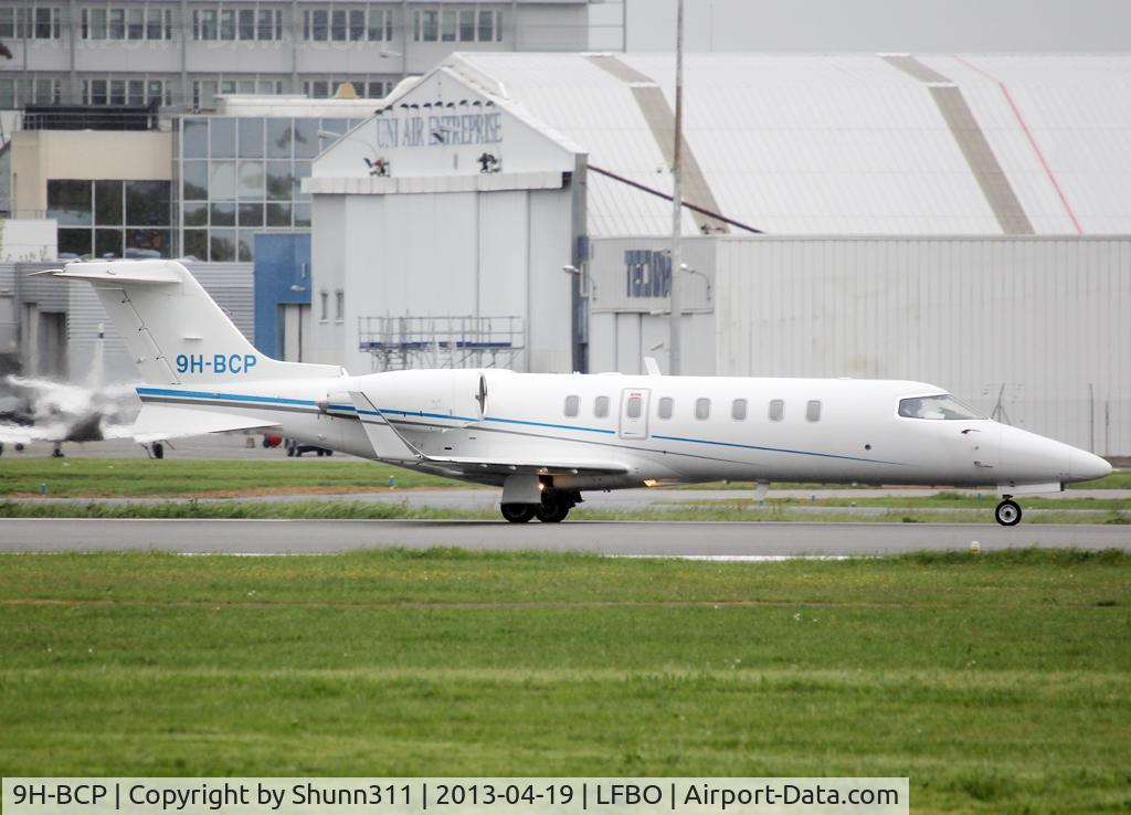 9H-BCP, 2005 Learjet 45 C/N 45-287, Taxiing to the General Aviation area...
