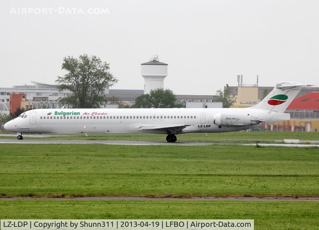 LZ-LDP, 1990 McDonnell Douglas MD-82 (DC-9-82) C/N 49973, Ready for take off rwy 32R... Mistral Air callsign...