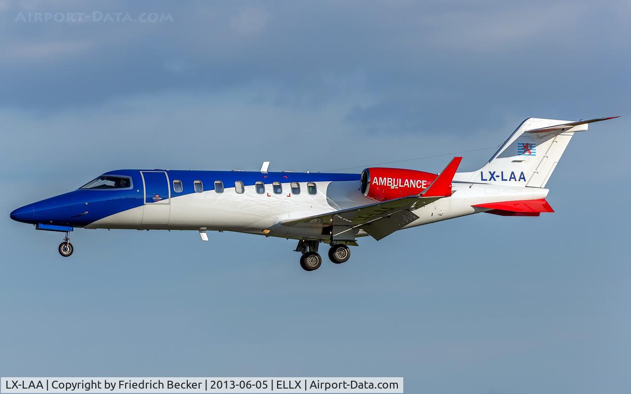 LX-LAA, 2006 Learjet 45 C/N 45-308, short final RW06