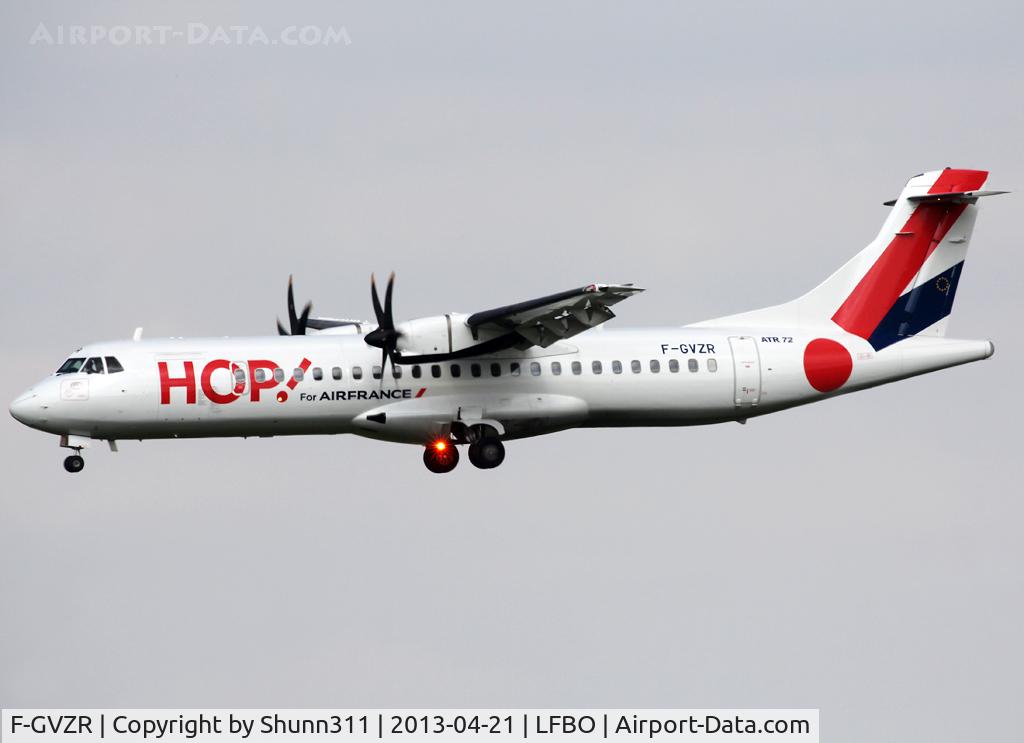 F-GVZR, 1997 ATR 72-212A C/N 498, Landing rwy 32R