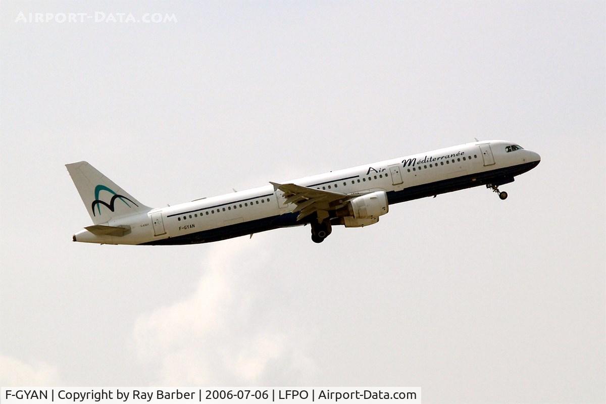 F-GYAN, 1995 Airbus A321-111 C/N 535, Airbus A321-111 [0535] (Air Mediterranee) Paris-Orly~F 06/07/2006