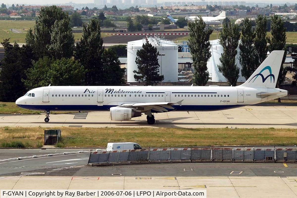 F-GYAN, 1995 Airbus A321-111 C/N 535, Airbus A321-111 [0535] (Air Mediterranee) Paris-Orly~F 06/07/2006