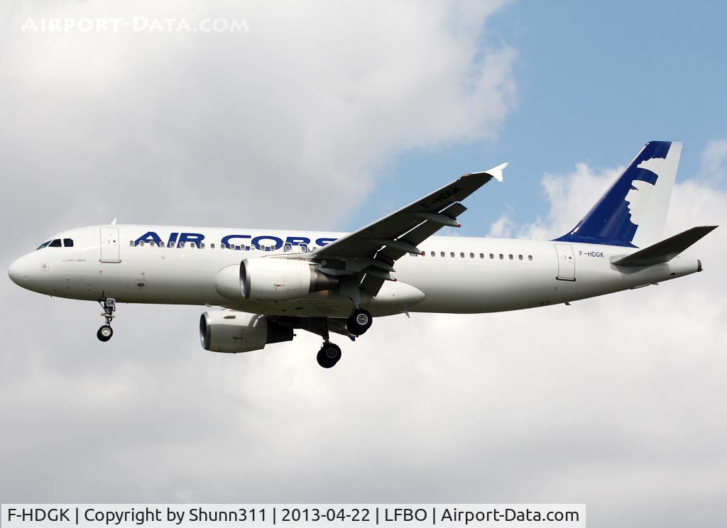 F-HDGK, 2010 Airbus A320-214 C/N 4478, Landing rwy 32L with white rudder