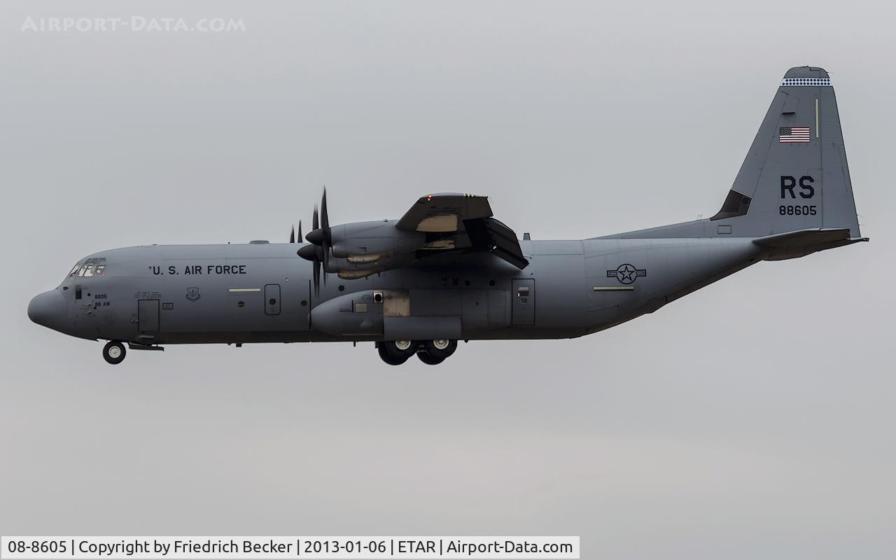 08-8605, 2008 Lockheed Martin C-130J-30 Super Hercules C/N 382-5615, on final RW26