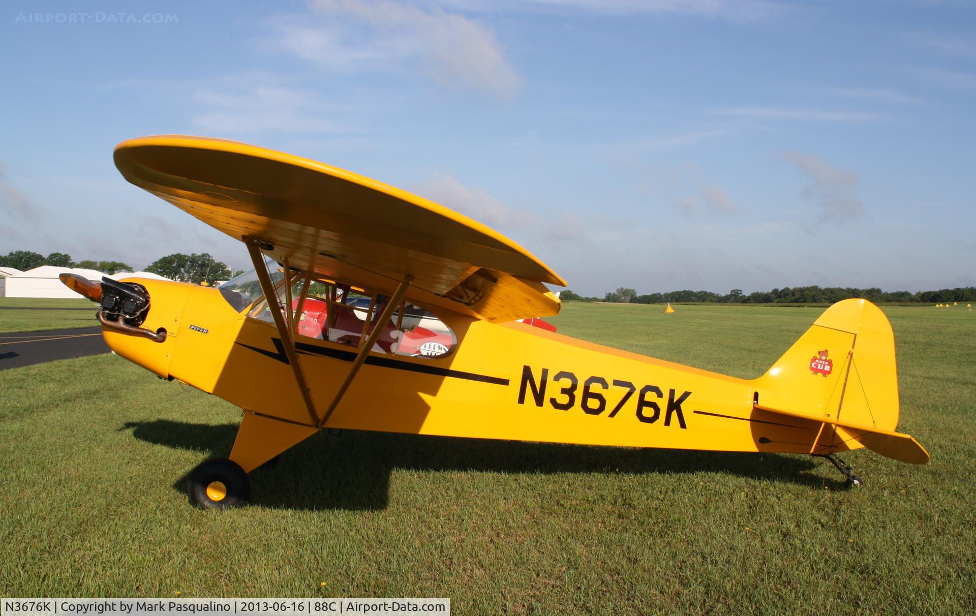 N3676K, 1947 Piper J3C-65 Cub Cub C/N 22367, Piper J3C-65
