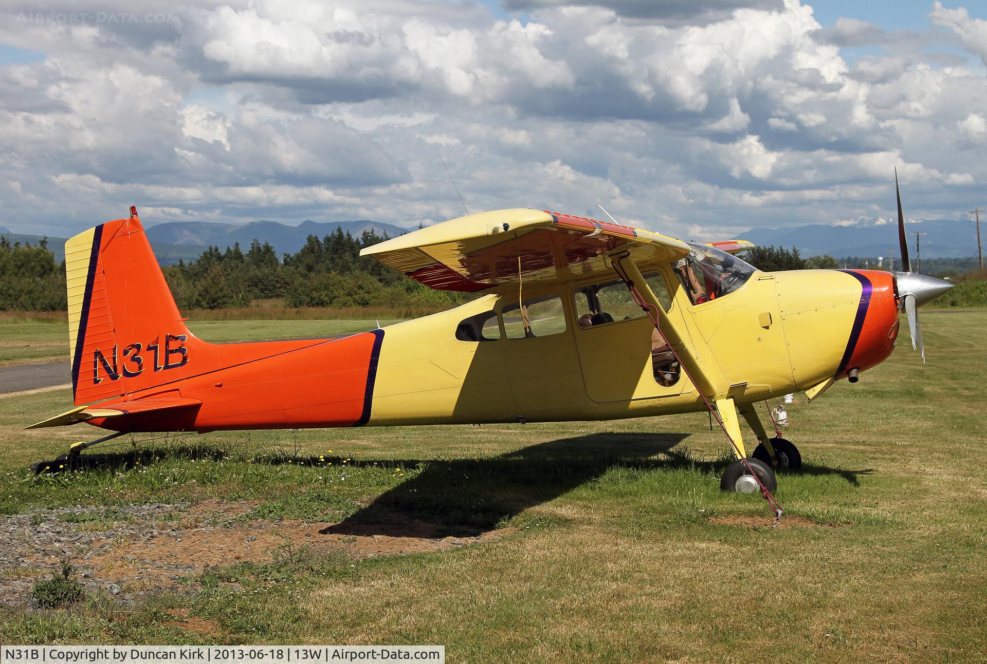 N31B, 1974 Cessna 180J C/N 18052431, Springtime shot at Stanwood